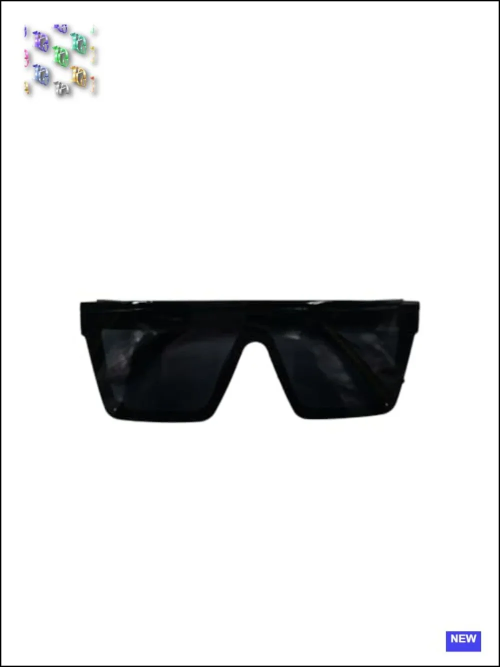 Oversized Square Sunglasses UV400 Protection Unisex Retro Shield Frame Aluminum